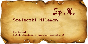 Szeleczki Milemon névjegykártya